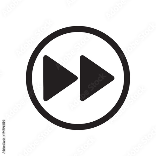 Two black arrows pointing opposite directions inside a circle white