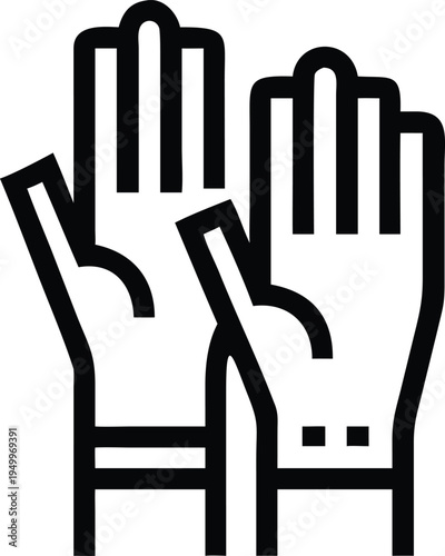 A welcoming gesture of two human hands displaying open palms in an inviting way