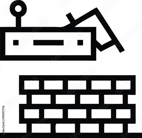 Building a sturdy brick wall with essential masonry tools and construction equipment