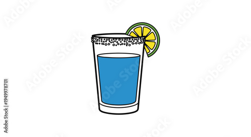 Salty Dog Line art vector set abstract modern color design