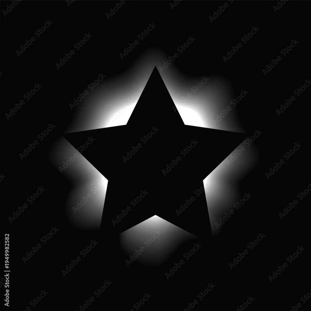 Fototapeta premium Star illuminate light frame