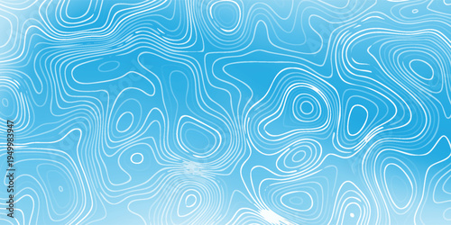 Soft blue cartographic pattern with layered white terrain isolines forming organic shapes.