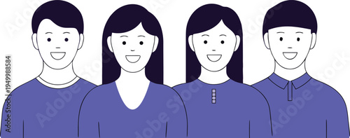 cheerful group of friends and colleagues. happy teamwork, diversity, and social connection