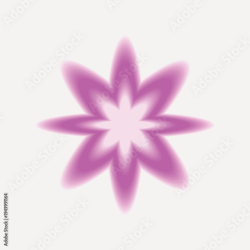 Vibrant abstract pink flower vector