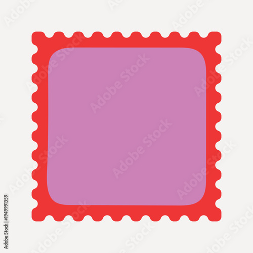 Colorful square stamp design vector
