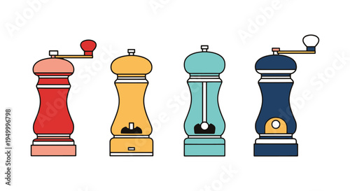 Pepper Grinder Line art vector minimal artistic abstract