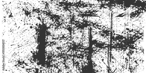 Abstract an eye-catching grunge texture with splatters and scratches, conveying a sense of age, rough surface and industrial aesthetics. 