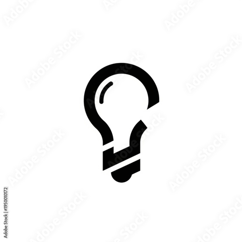 Broken light bulb symbol representing a failed idea or concept.