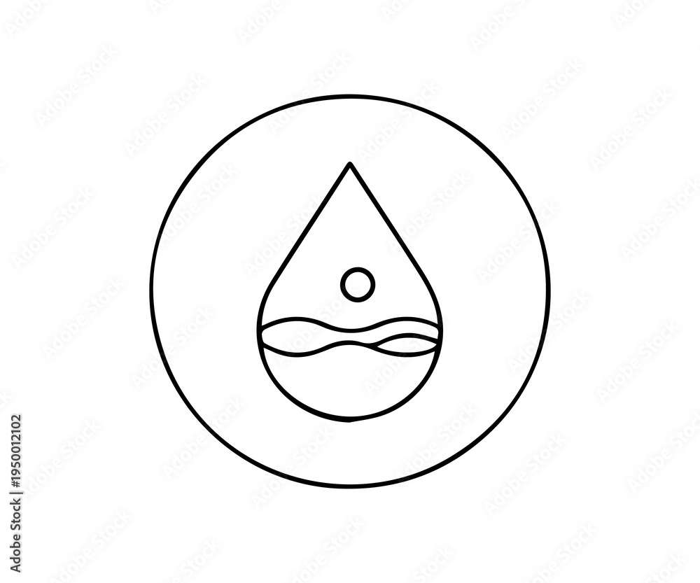 Fototapeta premium vector illustration of a drop