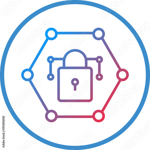 Private Network Line Icon Style