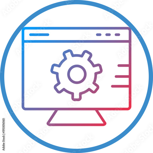 Web Setting Line Icon Style