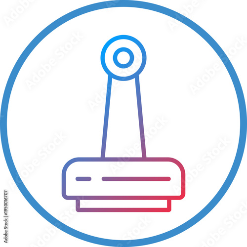 Stamped Line Icon Style