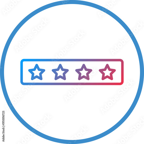 Pin Code Line Icon Style