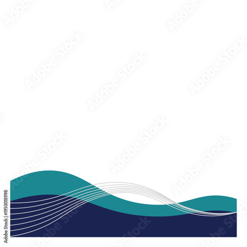 Waves Header Footer
