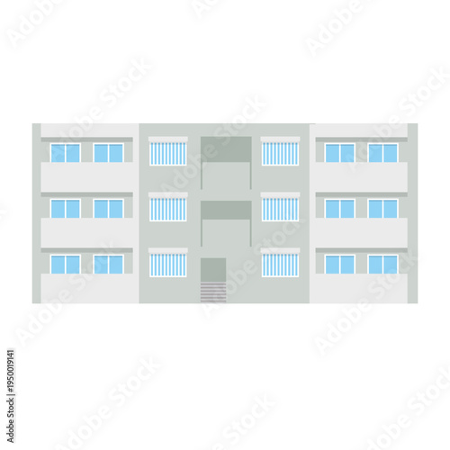 マンションの建物イラスト