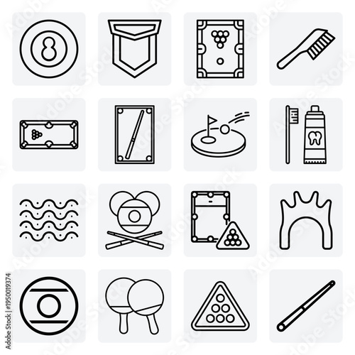 Complete Equipment For A Game Of Pool – Billiard Table, Cue Stick, Rack, Chalk, And Balls For Leisure Activity Designs