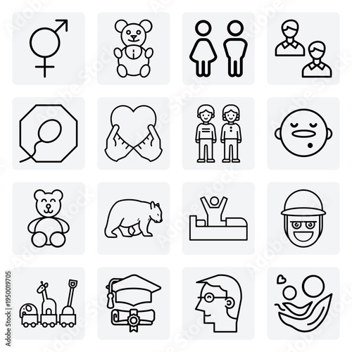 Diverse Portraits Of Young Children – A Group Of Boys And Girls With Different Hairstyles And Accessories