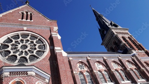 Basilique catholique Sainte-Maxellende à Caudry dans le département du nord. France Europe