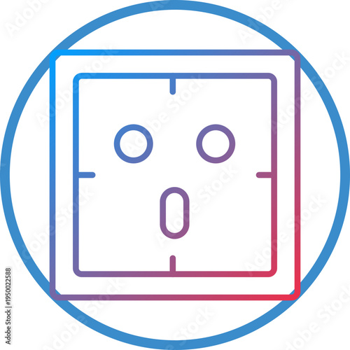 Socket Line Icon Style