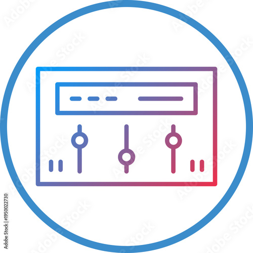 Control Panel Line Icon Style