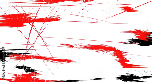 Abstract Red and Black Paint Splatter Grunge Texture Background
