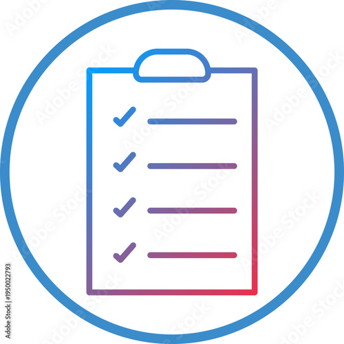 Work List Line Icon Style