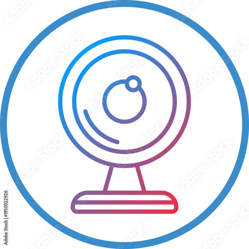 Webcam Line Icon Style