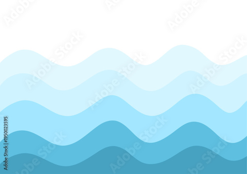 Bright turquoise sea and tropical beach background with clear ocean water and soft cream white sand, minimal summer seascape, calm ocean shoreline with large copy space