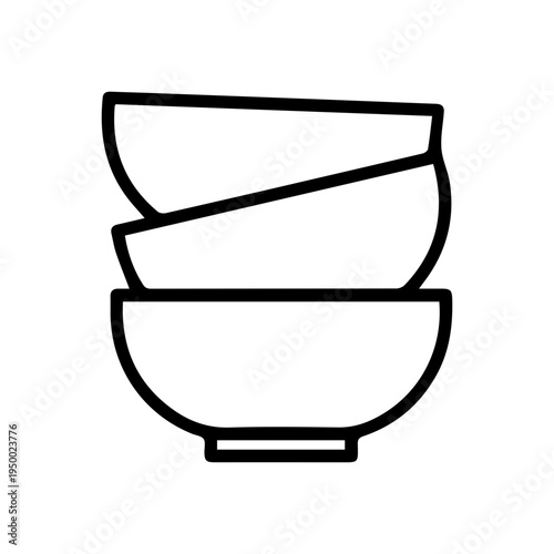 Stacked Kitchen Bowls