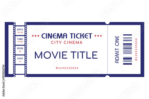 cinema ticket movie invitation film festival show