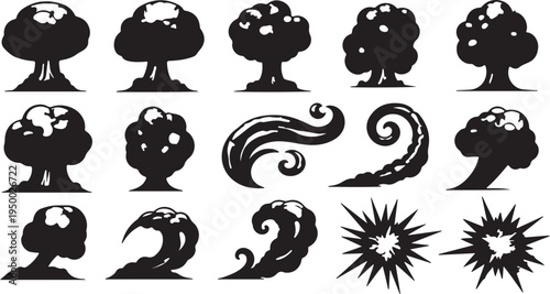 smoke, cartoon, cloud, manga, explosion, comic, vector, puff, blast, fire, steam, vapor, dust, effect, bomb, boom, motion, speed, anime, game, element, swirl, smoke-cloud, exhaust, car, burst, isolate