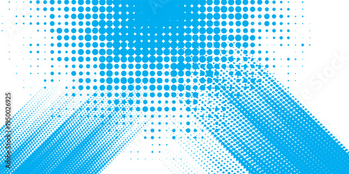 Dynamic diagonal blue brush stroke banner background. Hand drawn vector grainy brush stroke texture. Distress damaged edge vintage template simple design