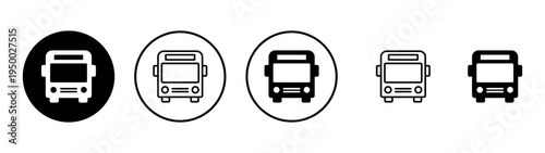Bus icon vector. bus sign and symbol