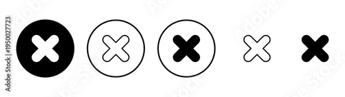 Close icon vector. Delete sign and symbol. cross sign