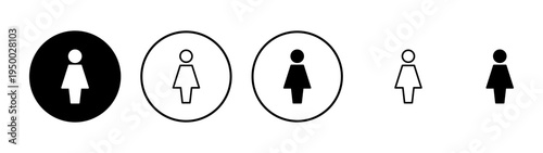 Female icon vector. woman sign and symbol