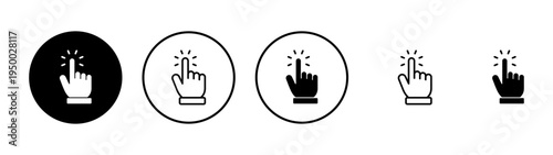 Hand cursor icon vector. cursor sign and symbol. hand cursor icon clik