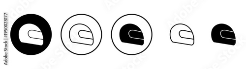 Helmet icon vector. Motorcycle helmet sign and symbol. Construction helmet icon. Safety helmet