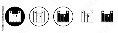 Library icon vector. education sign and symbol