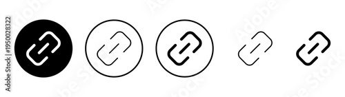 Link icon vector. Hyperlink chain sign and symbol