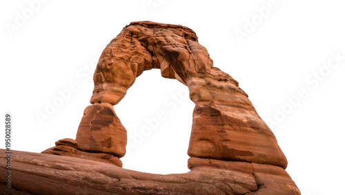 Bild auf Leinwand Isolated iconic Delicate Arch sandstone rock formation in Arches National Park,
