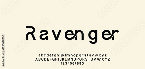 Abstract modern urban alphabet fonts. Typography sport, technology, fashion, digital, future creative logo font. vector illustration