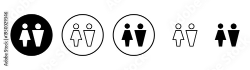 Man and woman icon vector. male and female sign and symbol. Girls and boys