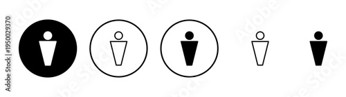 Man icon vector. male sign and symbol. human symbol