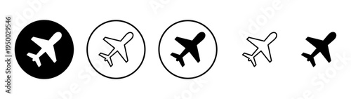 Plane icon vector. Airplane sign and symbol. Flight transport symbol. Travel sign. aeroplane