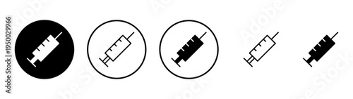 Syringe icon vector. injection sign and symbol.vaccine icon