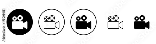 Video icon vector. video camera sign and symbol. movie sign. cinema