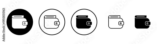 Wallet icon vector. wallet sign and symbol