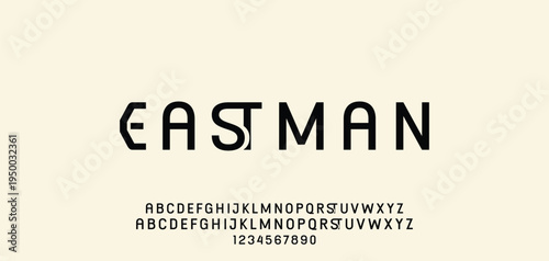 Abstract modern urban alphabet fonts. Typography sport, technology, fashion, digital, future creative logo font. vector illustration