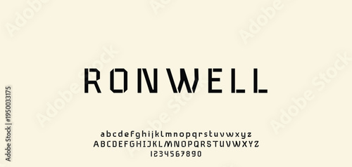 Abstract modern urban alphabet fonts. Typography sport, technology, fashion, digital, future creative logo font. vector illustration