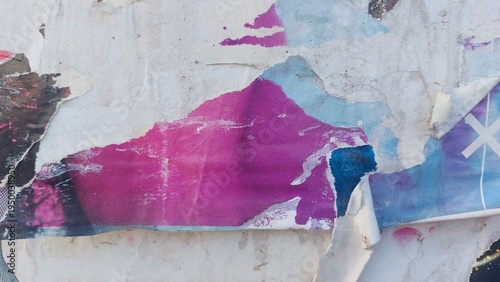 Torn and ripped street poster background